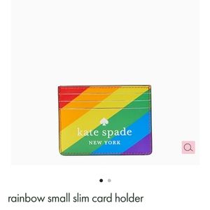 NWT Kate Spade Rainbow Slim Card Wallet
